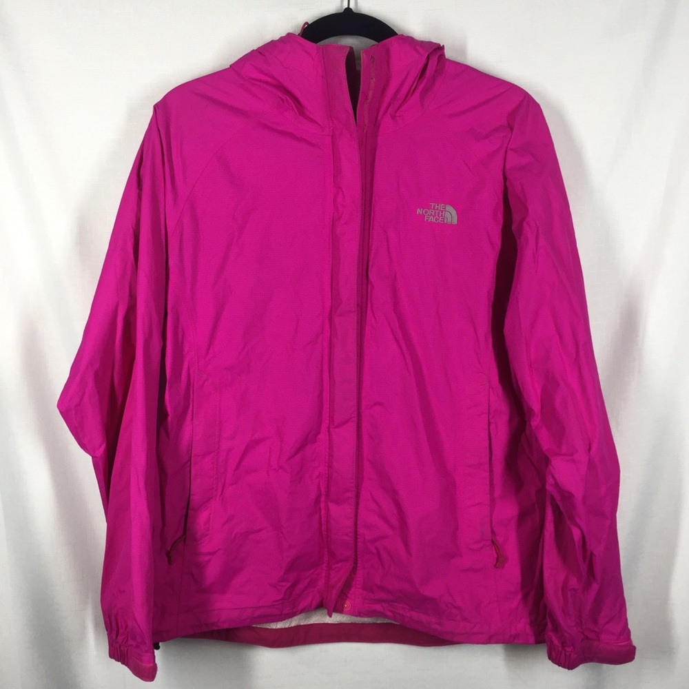 The North Face Rain Coat Pink Hooded Women's Medium